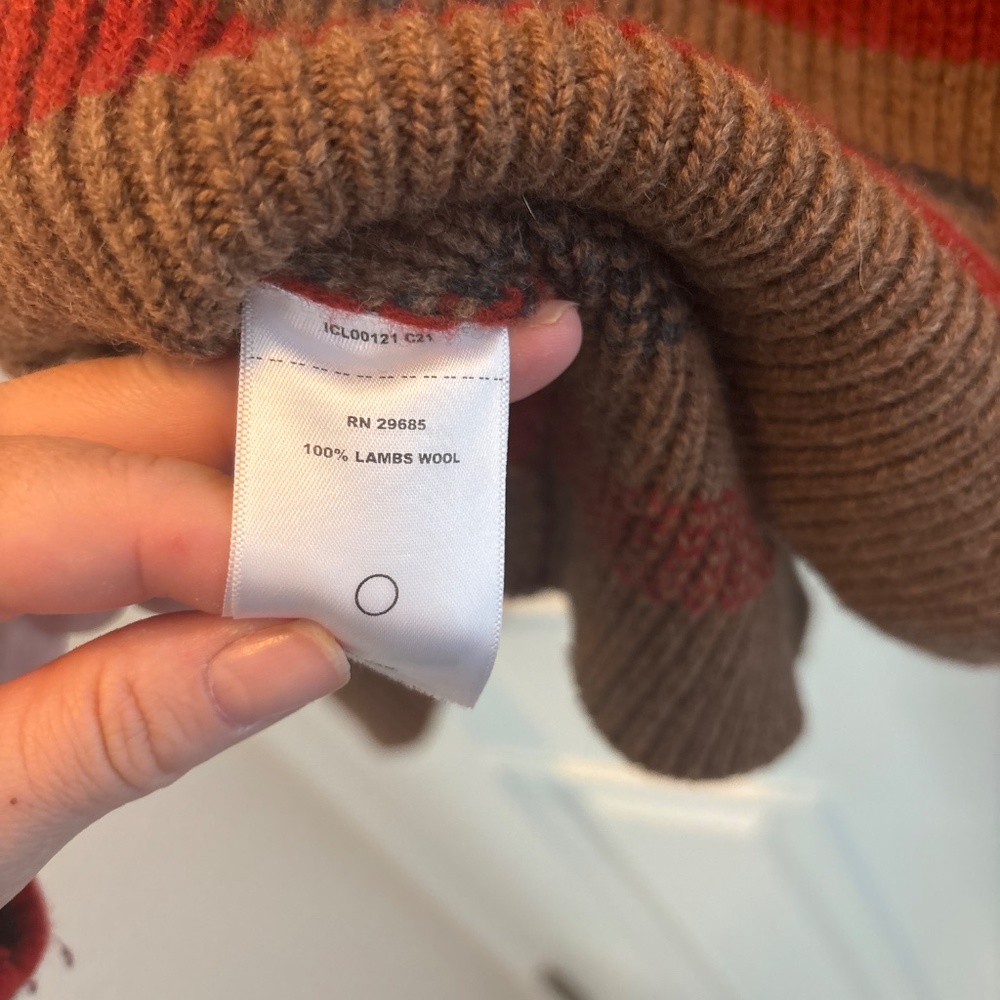 Pendleton 100% Lambs Wool Classic Native Design R… - image 4